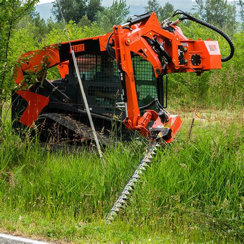 boom mounted skid steer mowers|boom attachment for skid loader.